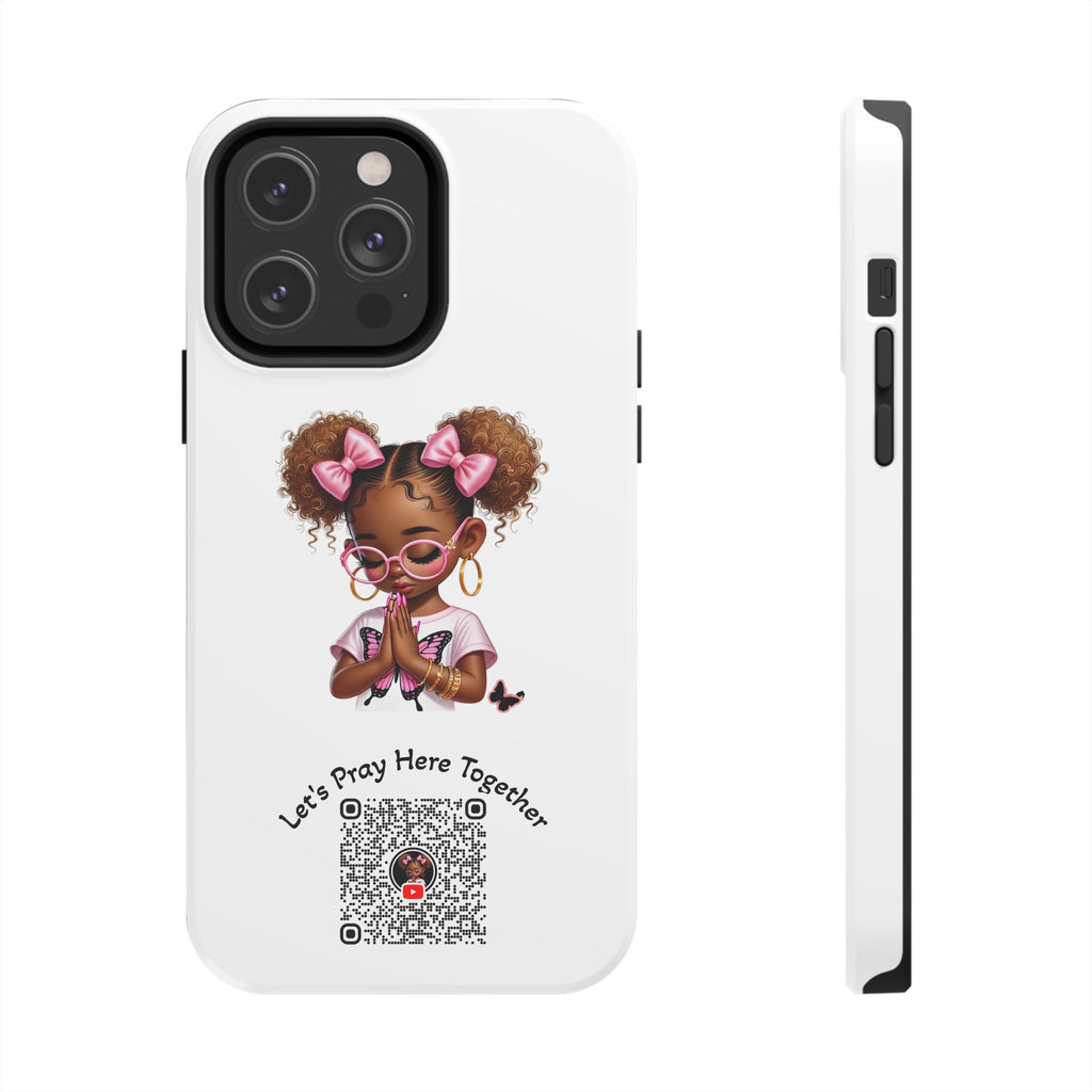 Cute Inspirational Phone Case, Tough Phone Cases, Personalized Gift, Butterfly Design, Kids & Teens, Empowerment Gifts