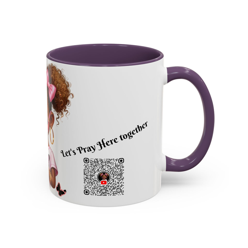 Empowering Accent Coffee Mug, Black Handle Mug, Inspirational Gift for Moms, Motivational Mug for Her, Birthday & Friendship Gift