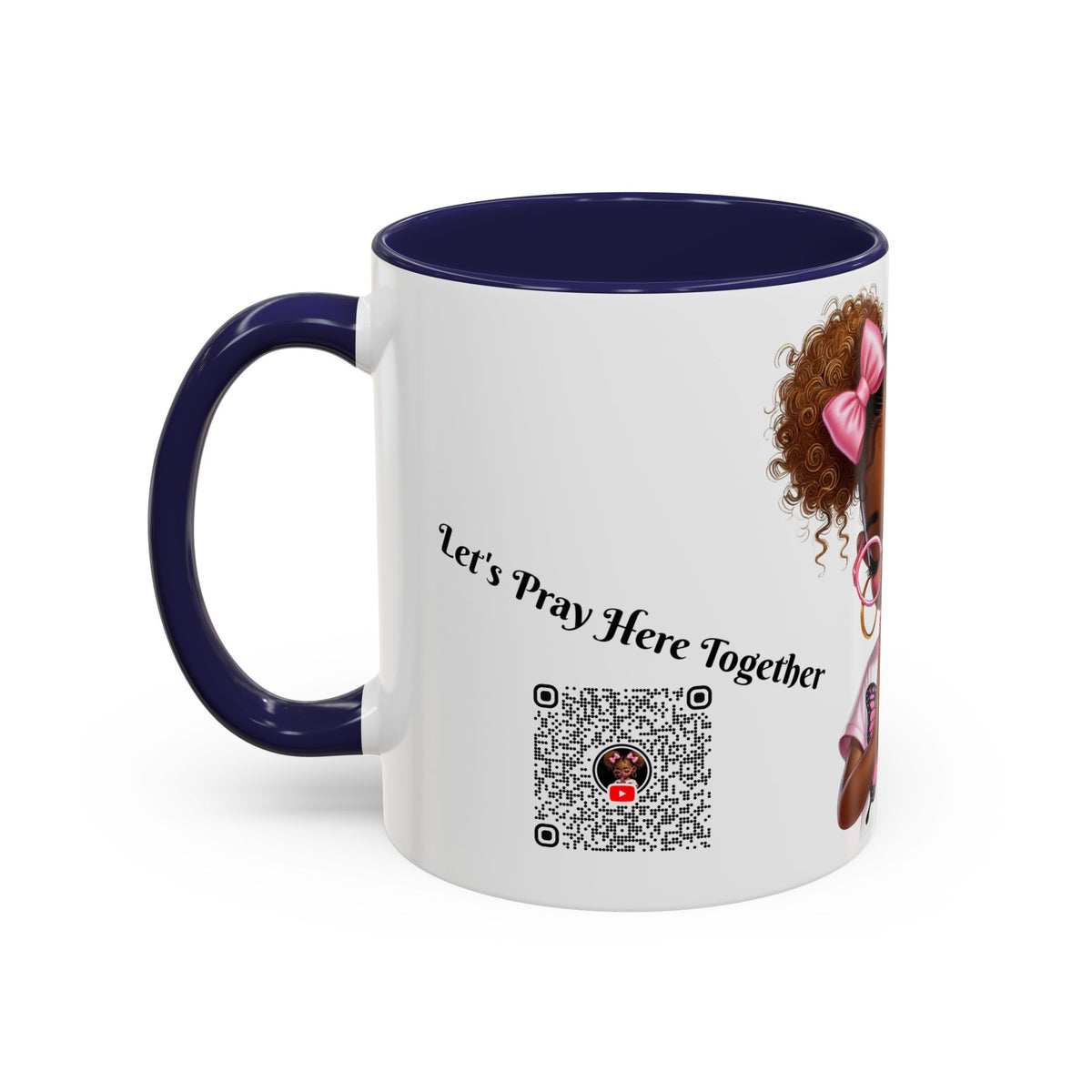 Empowering Accent Coffee Mug, Black Handle Mug, Inspirational Gift for Moms, Motivational Mug for Her, Birthday & Friendship Gift