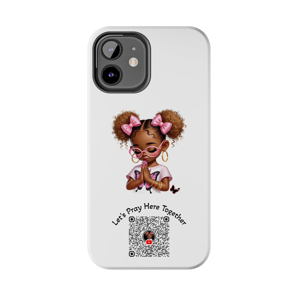 Cute Inspirational Phone Case, Tough Phone Cases, Personalized Gift, Butterfly Design, Kids & Teens, Empowerment Gifts