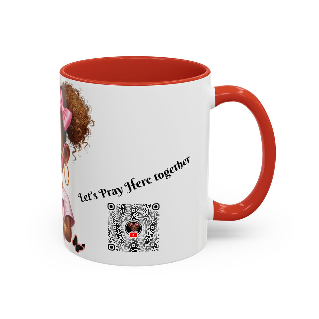 Empowering Accent Coffee Mug, Black Handle Mug, Inspirational Gift for Moms, Motivational Mug for Her, Birthday & Friendship Gift