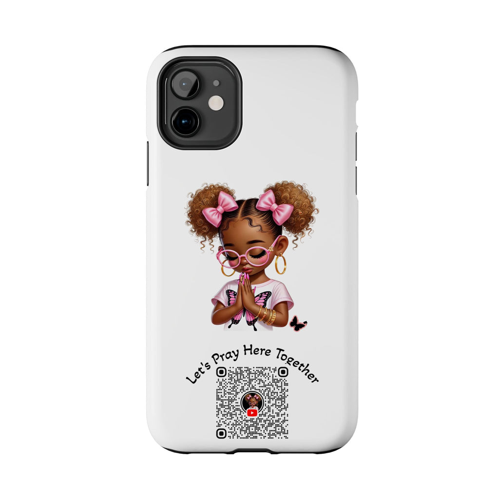 Cute Inspirational Phone Case, Tough Phone Cases, Personalized Gift, Butterfly Design, Kids & Teens, Empowerment Gifts
