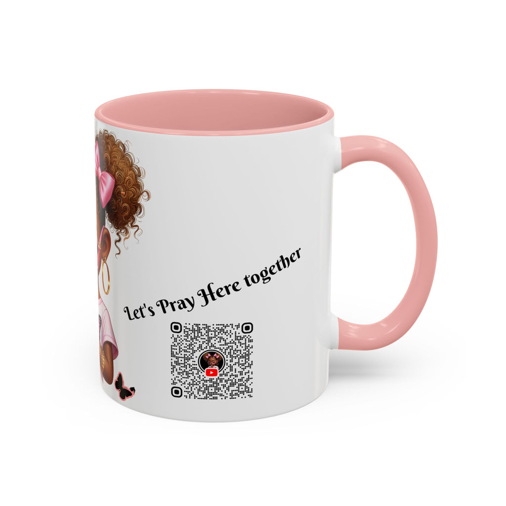 Empowering Accent Coffee Mug, Black Handle Mug, Inspirational Gift for Moms, Motivational Mug for Her, Birthday & Friendship Gift