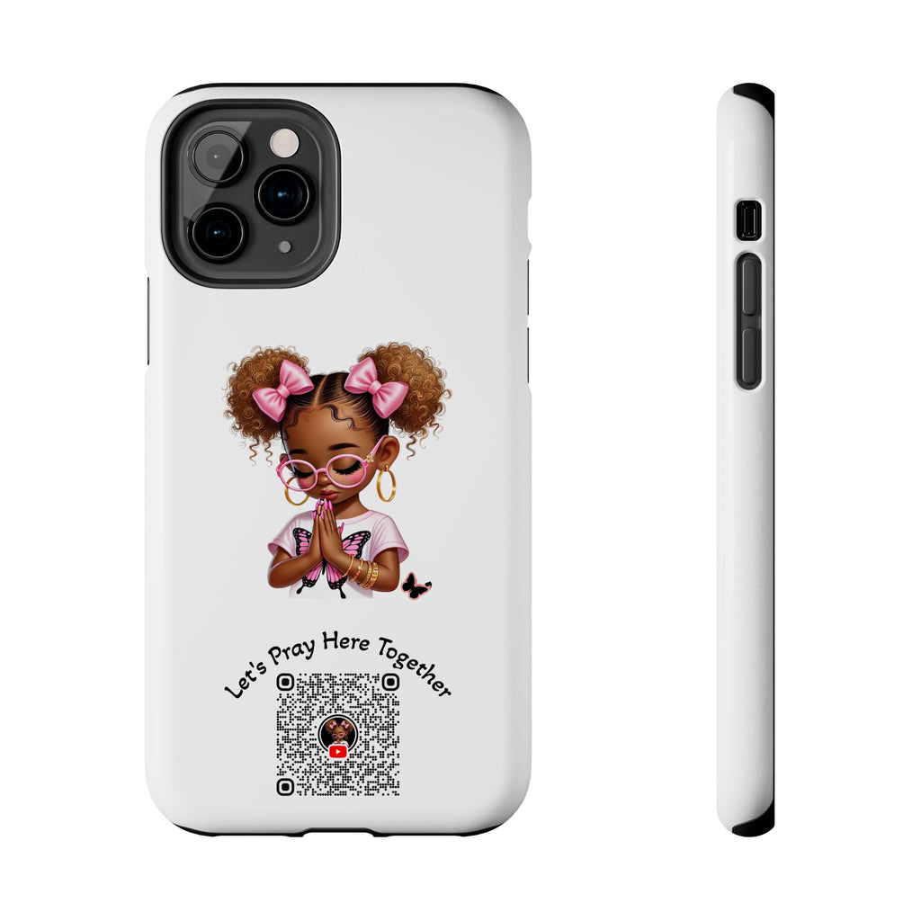 Cute Inspirational Phone Case, Tough Phone Cases, Personalized Gift, Butterfly Design, Kids & Teens, Empowerment Gifts