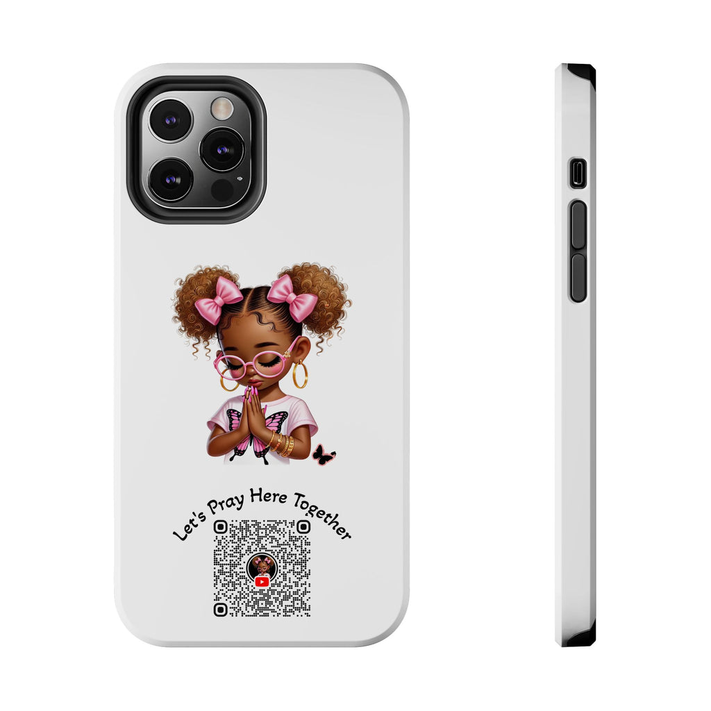 Cute Inspirational Phone Case, Tough Phone Cases, Personalized Gift, Butterfly Design, Kids & Teens, Empowerment Gifts