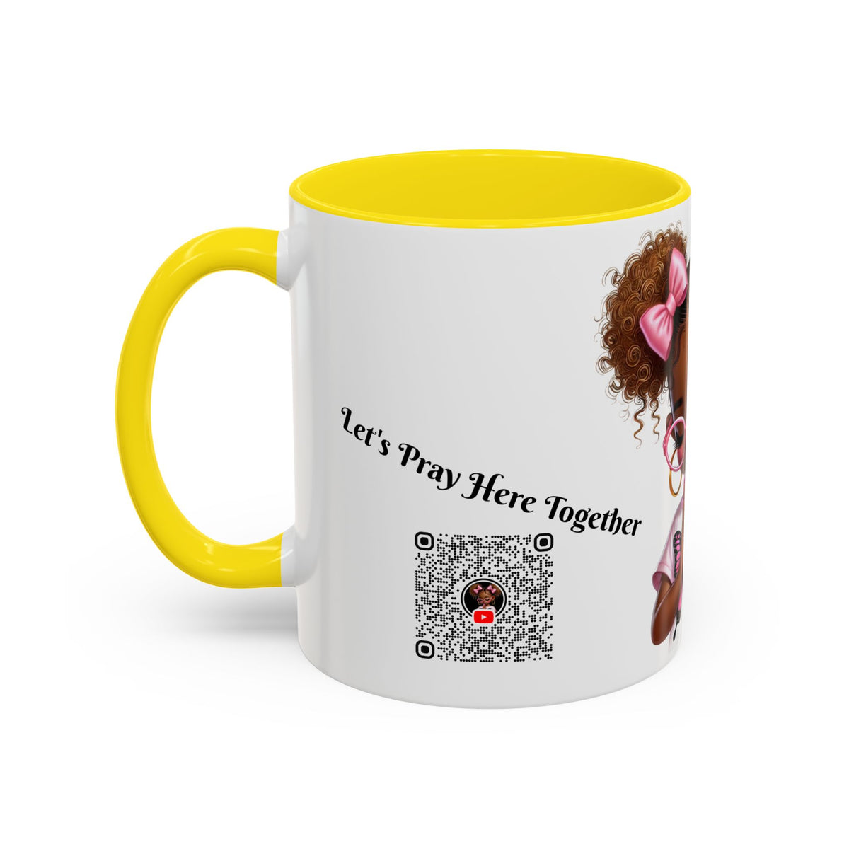 Empowering Accent Coffee Mug, Black Handle Mug, Inspirational Gift for Moms, Motivational Mug for Her, Birthday & Friendship Gift