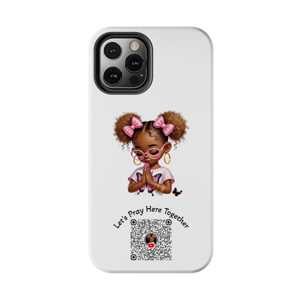 Cute Inspirational Phone Case, Tough Phone Cases, Personalized Gift, Butterfly Design, Kids & Teens, Empowerment Gifts
