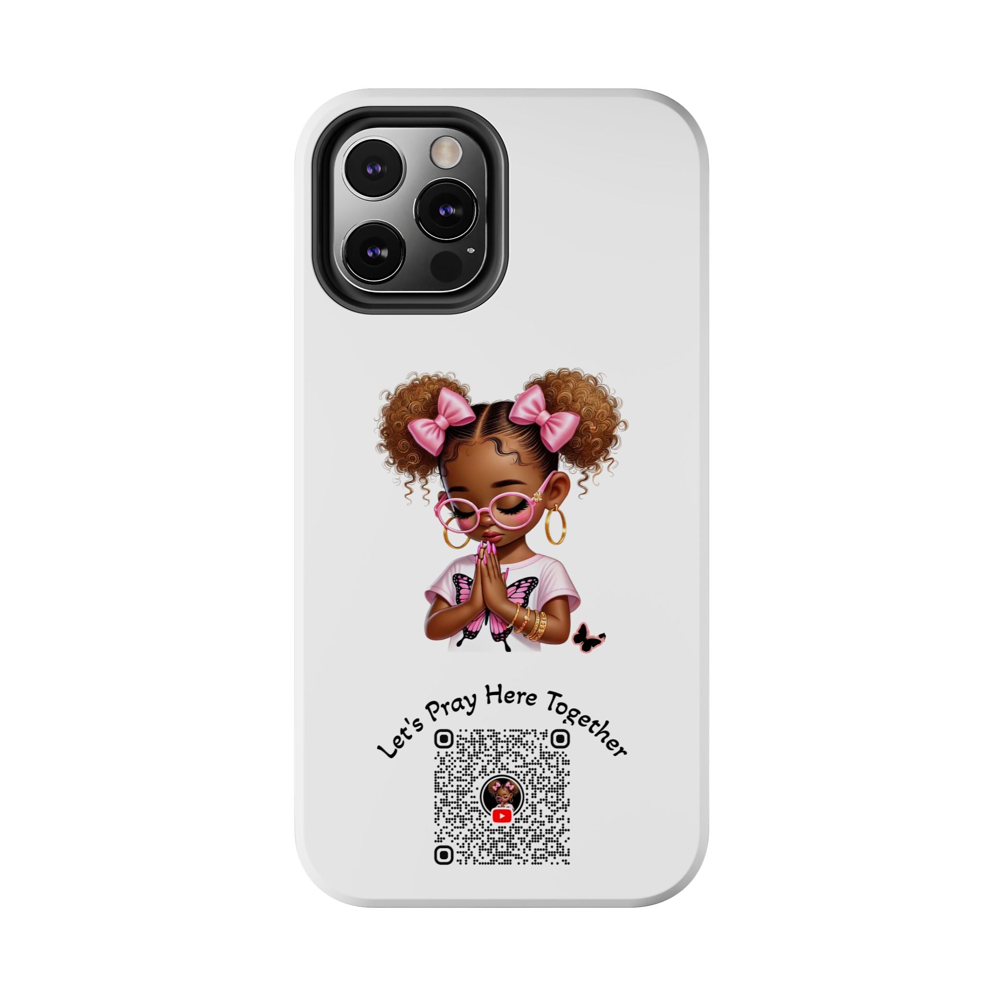 Cute Inspirational Phone Case, Tough Phone Cases, Personalized Gift, Butterfly Design, Kids & Teens, Empowerment Gifts