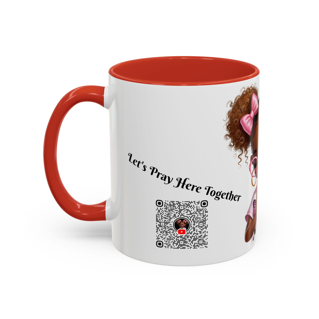 Empowering Accent Coffee Mug, Black Handle Mug, Inspirational Gift for Moms, Motivational Mug for Her, Birthday & Friendship Gift