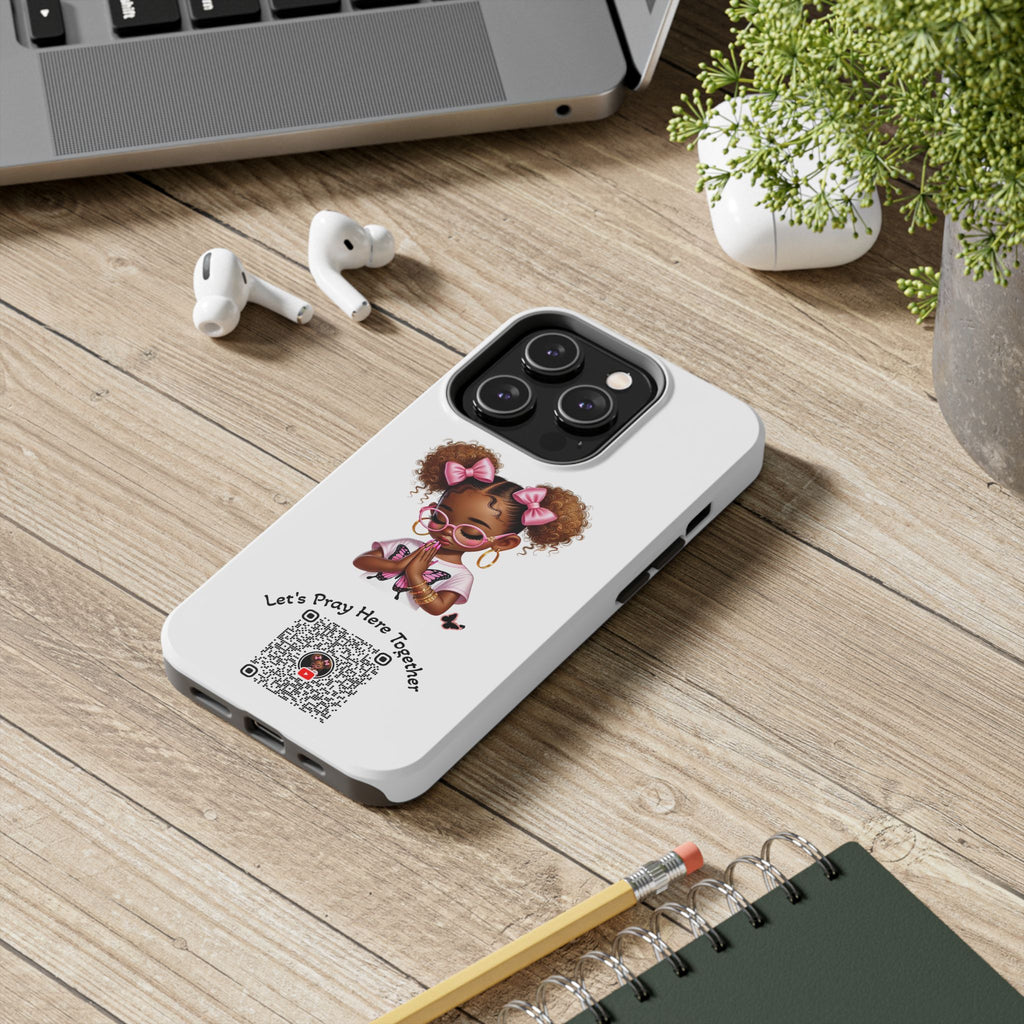 Cute Inspirational Phone Case, Tough Phone Cases, Personalized Gift, Butterfly Design, Kids & Teens, Empowerment Gifts