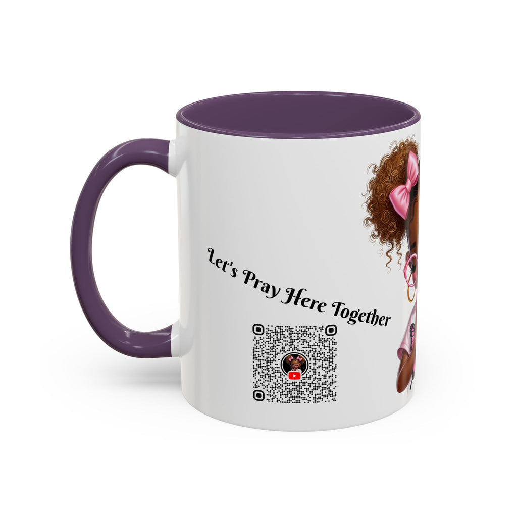 Empowering Accent Coffee Mug, Black Handle Mug, Inspirational Gift for Moms, Motivational Mug for Her, Birthday & Friendship Gift