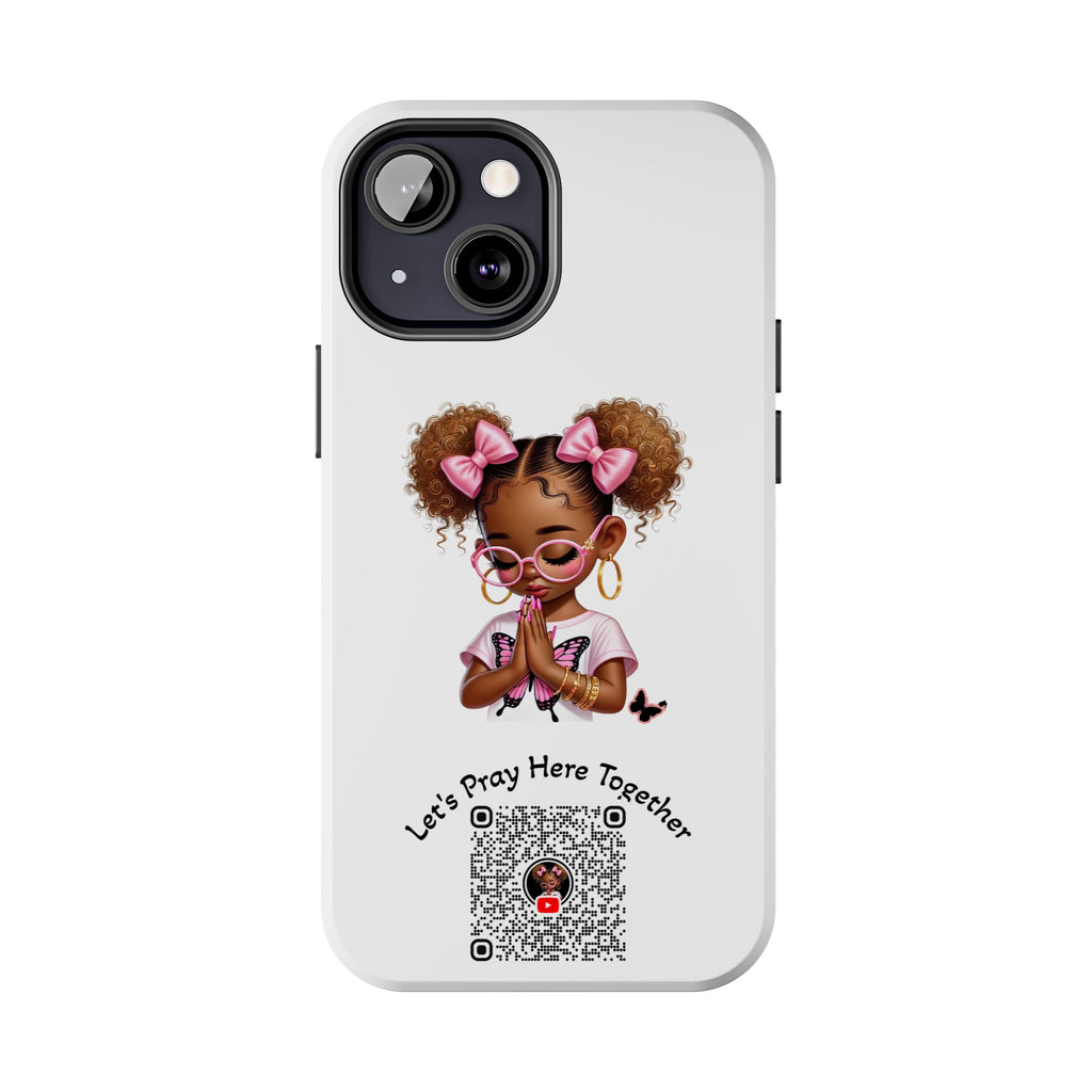 Cute Inspirational Phone Case, Tough Phone Cases, Personalized Gift, Butterfly Design, Kids & Teens, Empowerment Gifts