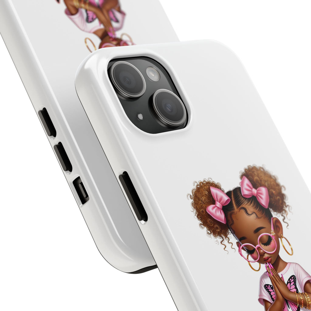 Cute Inspirational Phone Case, Tough Phone Cases, Personalized Gift, Butterfly Design, Kids & Teens, Empowerment Gifts