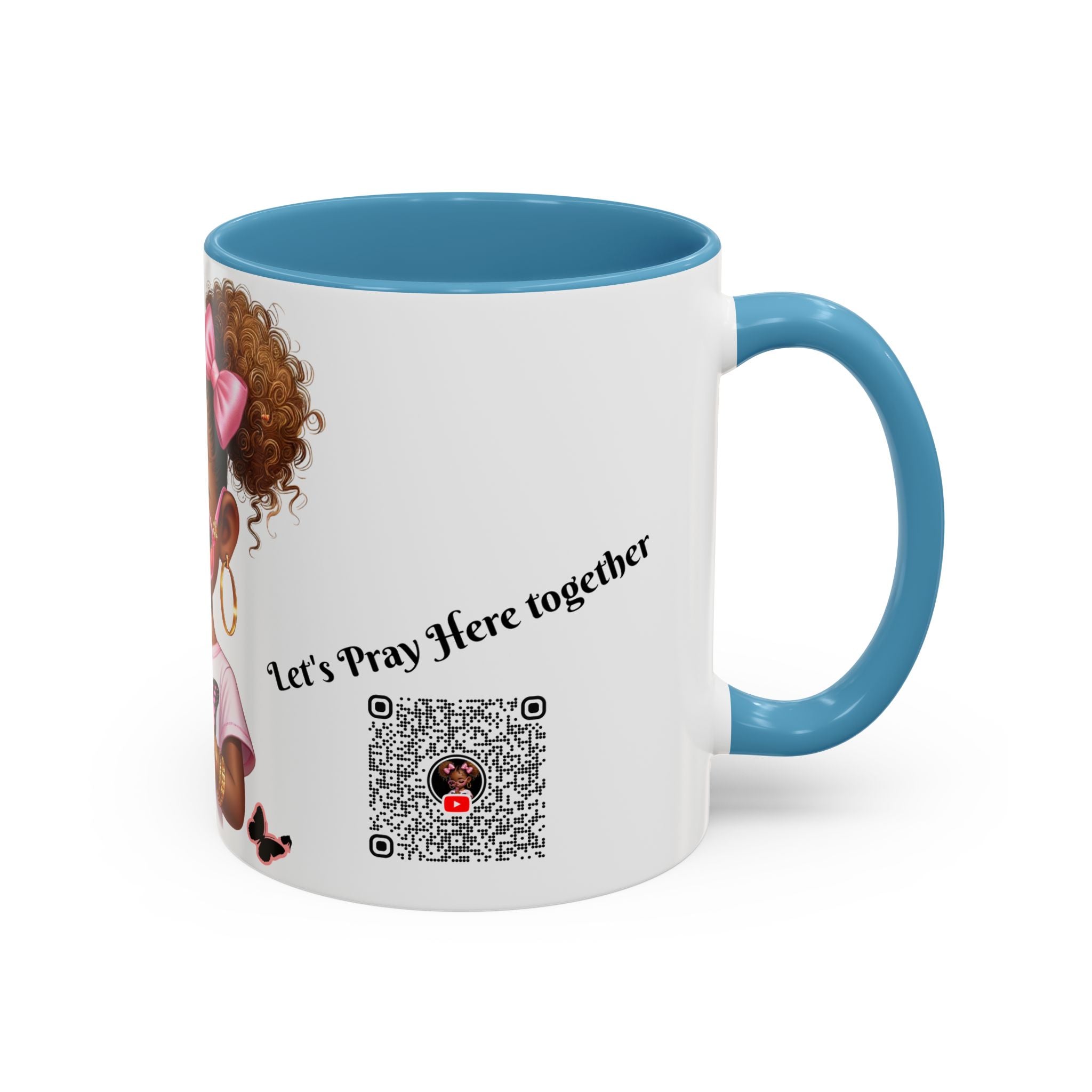 Empowering Accent Coffee Mug, Black Handle Mug, Inspirational Gift for Moms, Motivational Mug for Her, Birthday & Friendship Gift