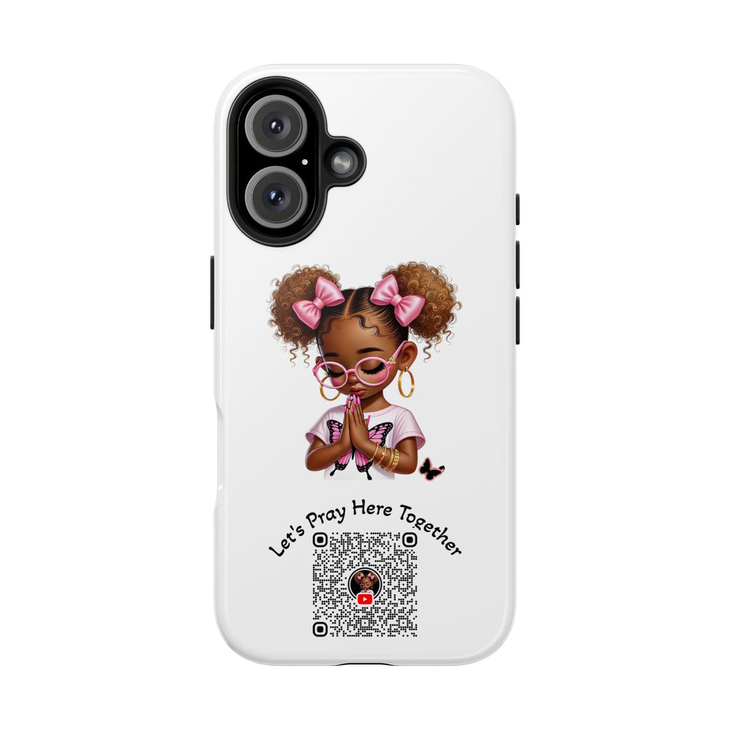Cute Inspirational Phone Case, Tough Phone Cases, Personalized Gift, Butterfly Design, Kids & Teens, Empowerment Gifts