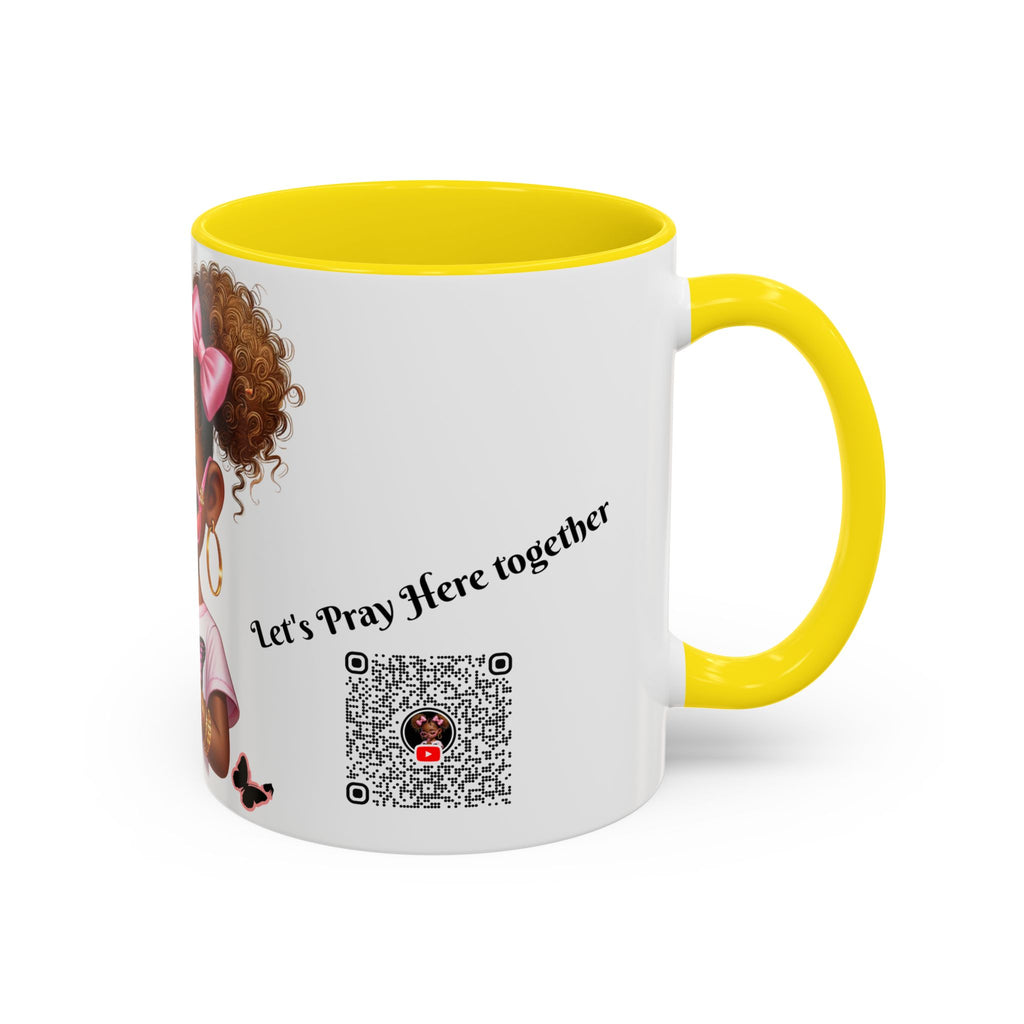 Empowering Accent Coffee Mug, Black Handle Mug, Inspirational Gift for Moms, Motivational Mug for Her, Birthday & Friendship Gift