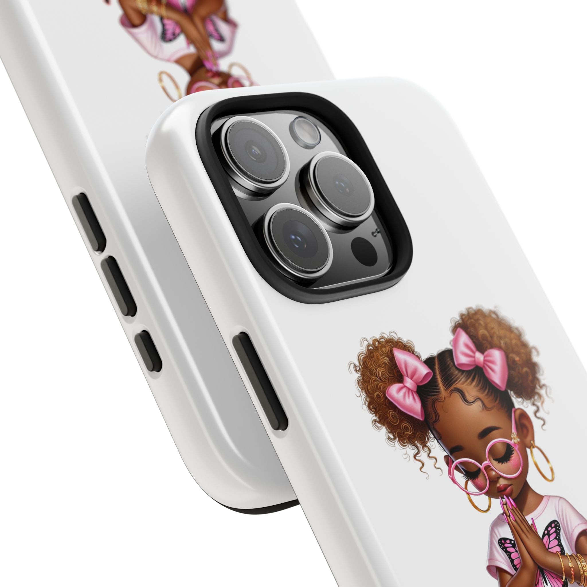 Cute Inspirational Phone Case, Tough Phone Cases, Personalized Gift, Butterfly Design, Kids & Teens, Empowerment Gifts