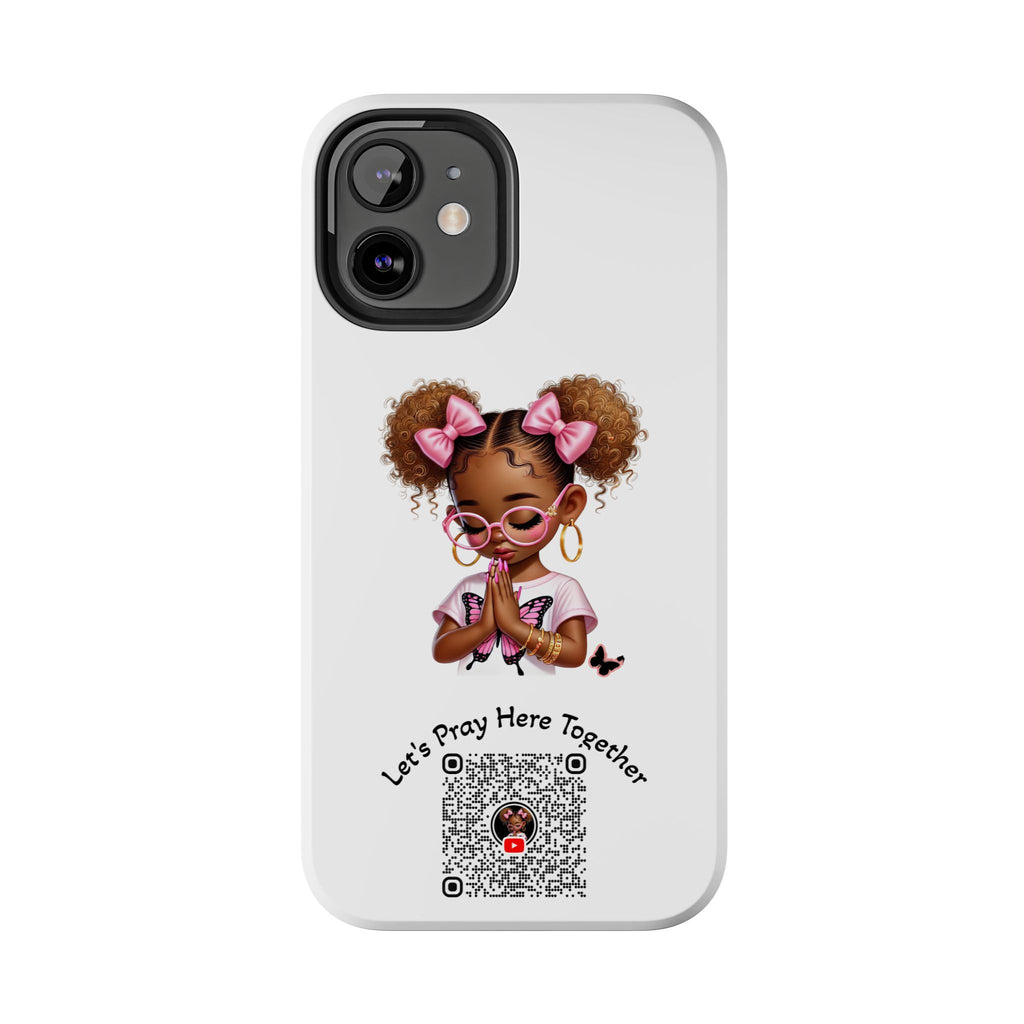 Cute Inspirational Phone Case, Tough Phone Cases, Personalized Gift, Butterfly Design, Kids & Teens, Empowerment Gifts