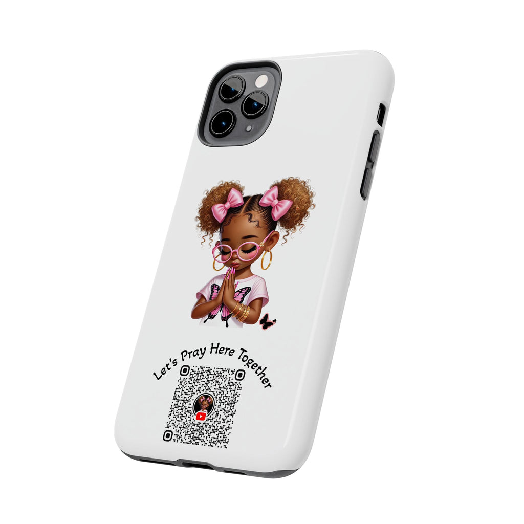 Cute Inspirational Phone Case, Tough Phone Cases, Personalized Gift, Butterfly Design, Kids & Teens, Empowerment Gifts