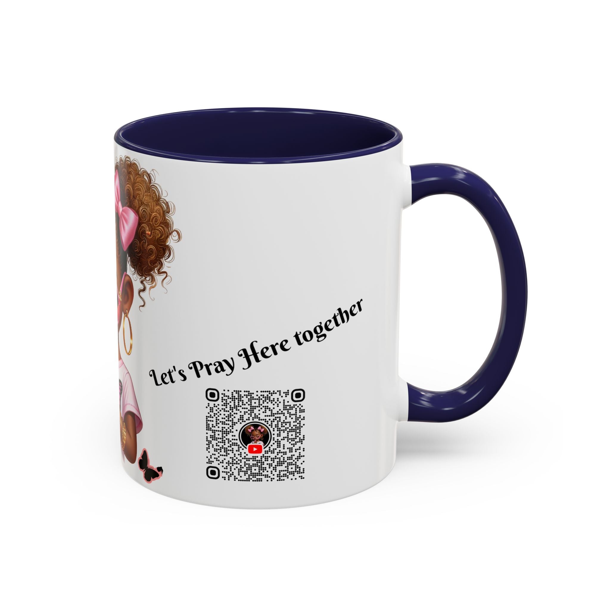Empowering Accent Coffee Mug, Black Handle Mug, Inspirational Gift for Moms, Motivational Mug for Her, Birthday & Friendship Gift