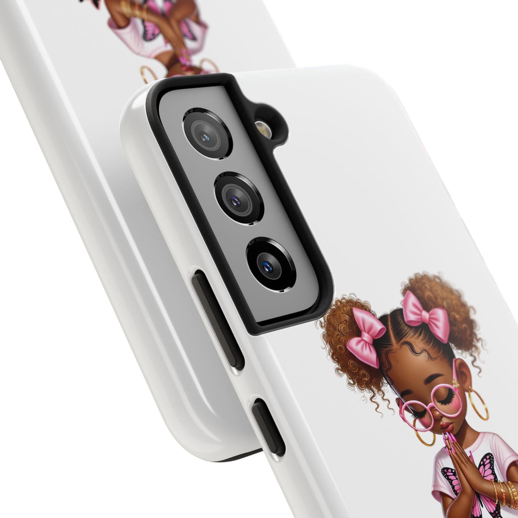 Cute Inspirational Phone Case, Tough Phone Cases, Personalized Gift, Butterfly Design, Kids & Teens, Empowerment Gifts