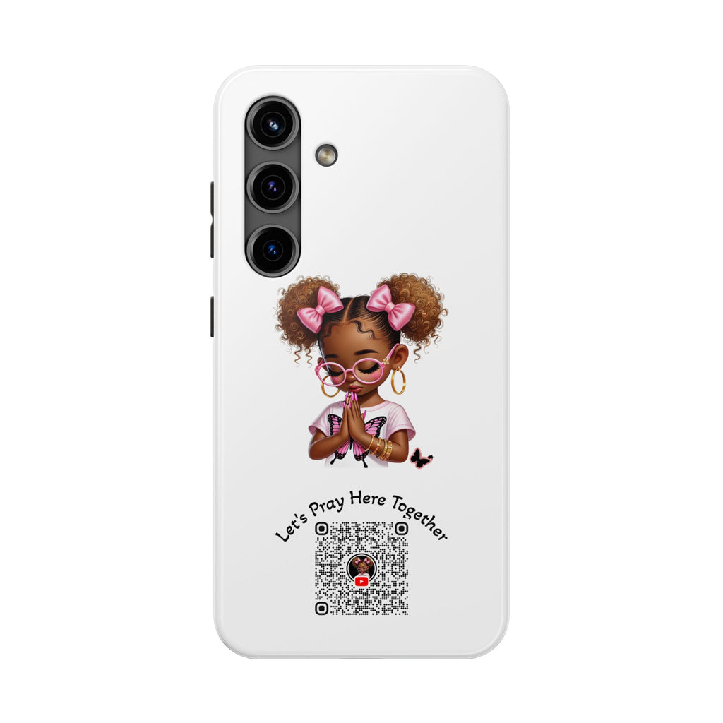 Cute Inspirational Phone Case, Tough Phone Cases, Personalized Gift, Butterfly Design, Kids & Teens, Empowerment Gifts