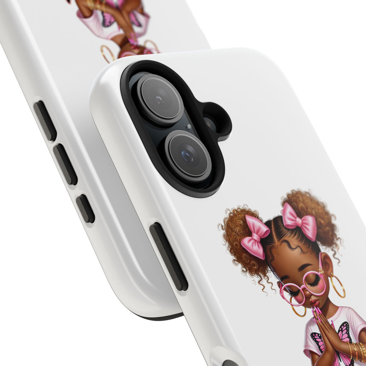 Cute Inspirational Phone Case, Tough Phone Cases, Personalized Gift, Butterfly Design, Kids & Teens, Empowerment Gifts