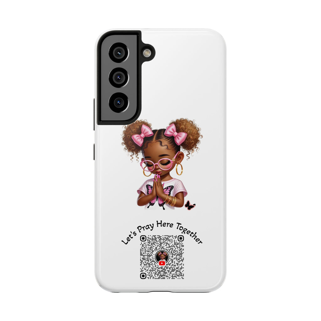 Cute Inspirational Phone Case, Tough Phone Cases, Personalized Gift, Butterfly Design, Kids & Teens, Empowerment Gifts