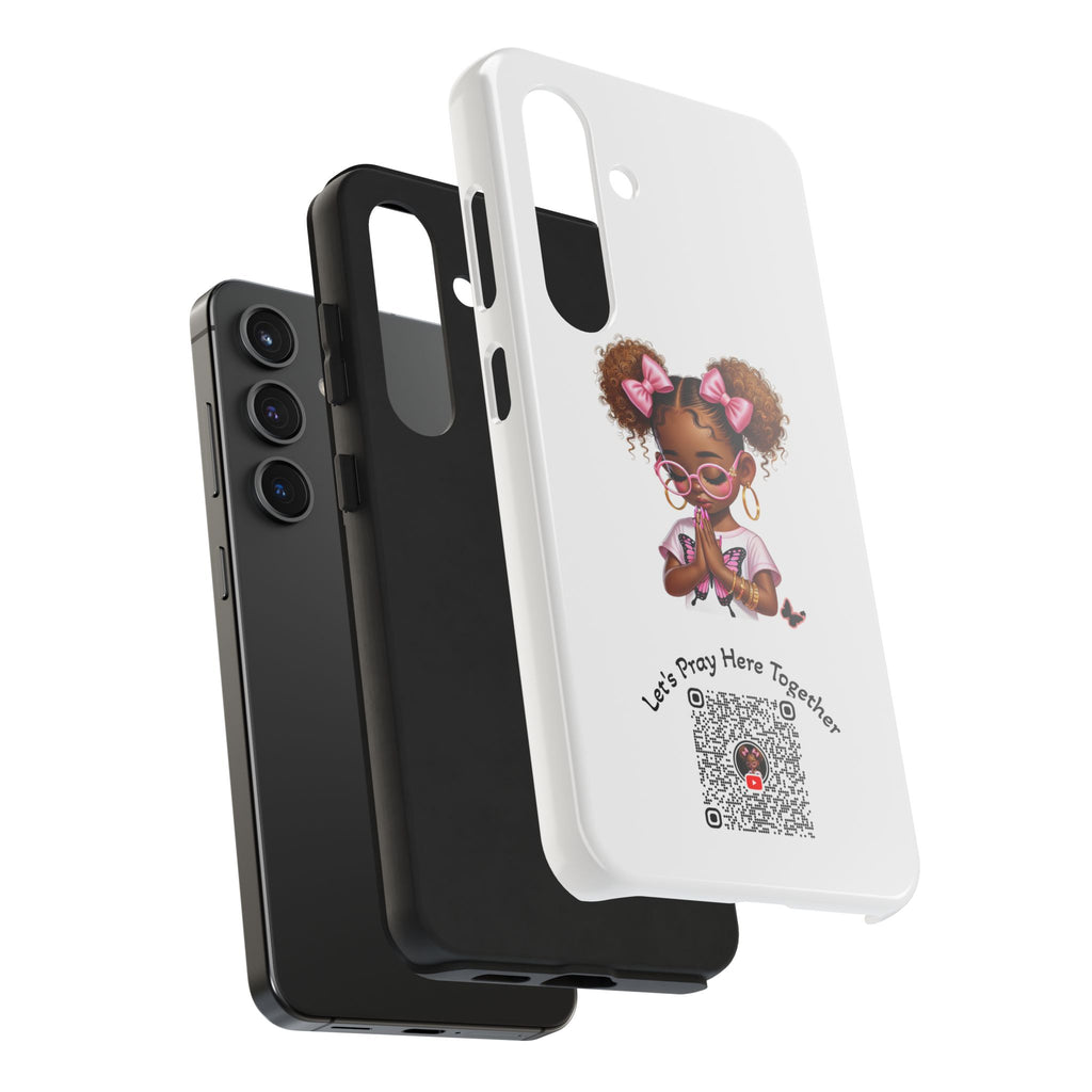 Cute Inspirational Phone Case, Tough Phone Cases, Personalized Gift, Butterfly Design, Kids & Teens, Empowerment Gifts