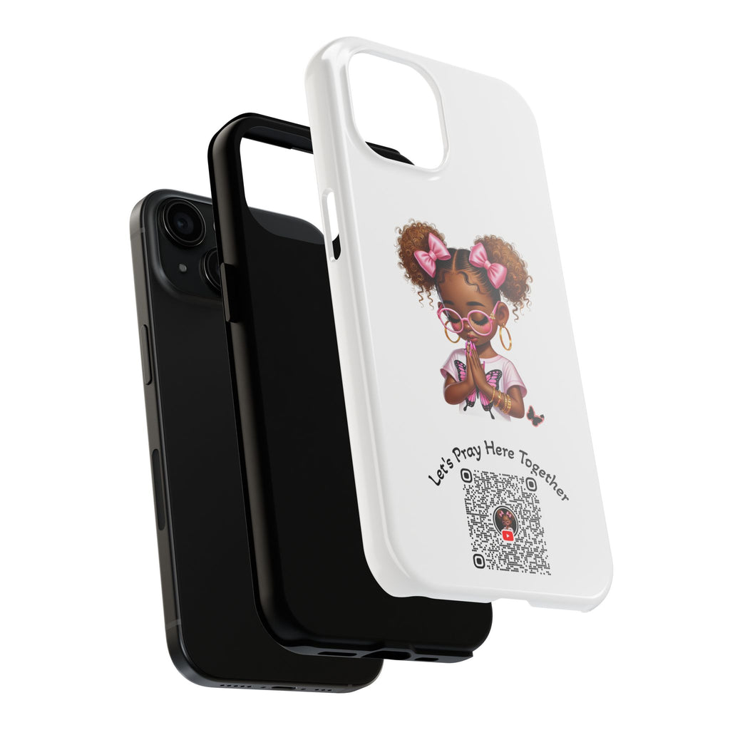 Cute Inspirational Phone Case, Tough Phone Cases, Personalized Gift, Butterfly Design, Kids & Teens, Empowerment Gifts