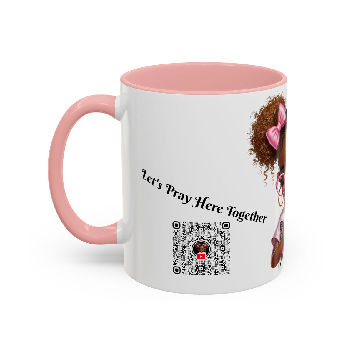 Empowering Accent Coffee Mug, Black Handle Mug, Inspirational Gift for Moms, Motivational Mug for Her, Birthday & Friendship Gift