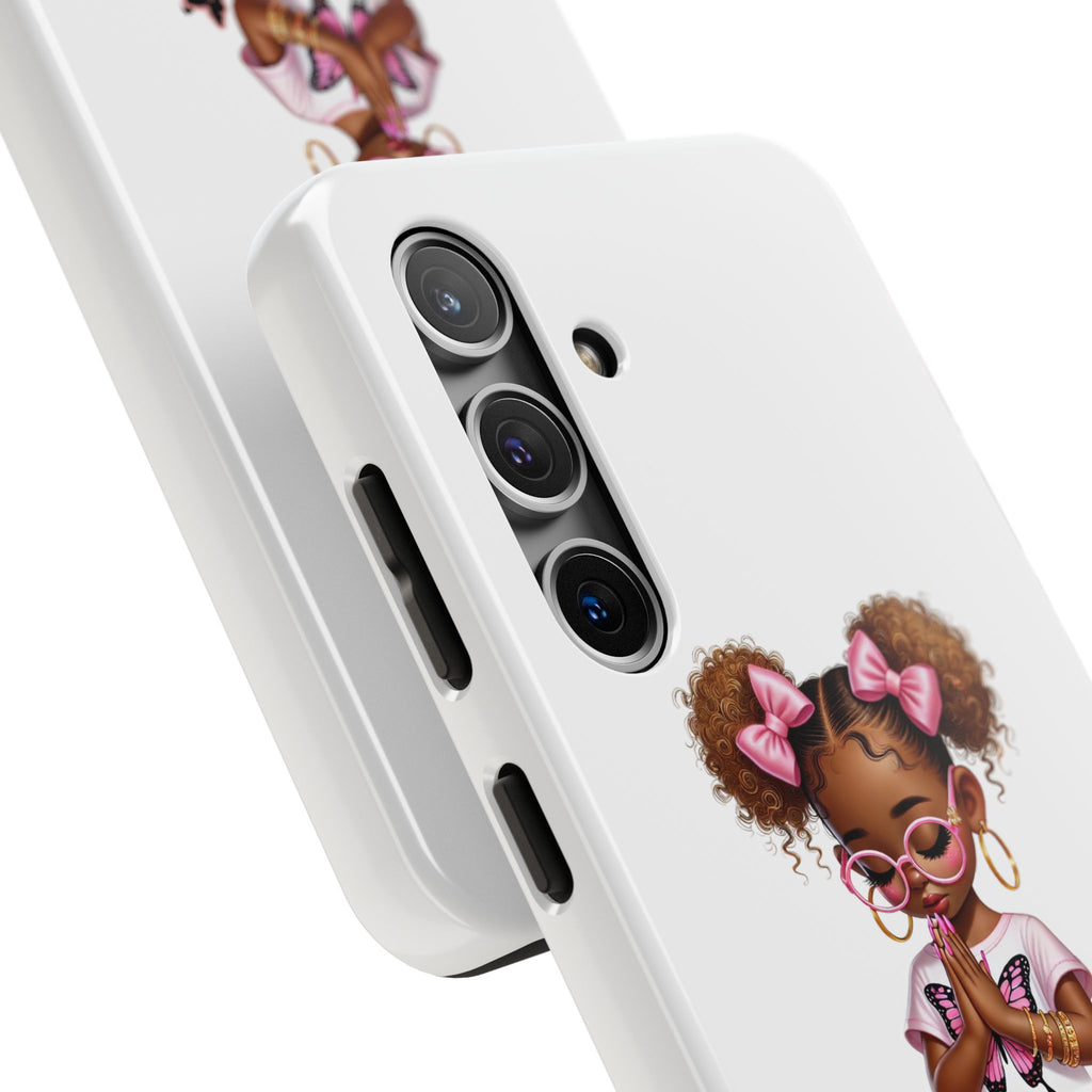 Cute Inspirational Phone Case, Tough Phone Cases, Personalized Gift, Butterfly Design, Kids & Teens, Empowerment Gifts