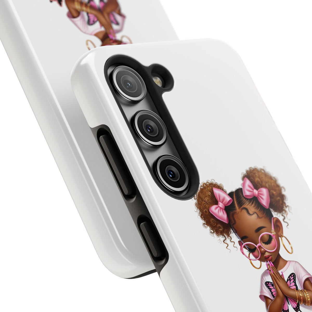 Cute Inspirational Phone Case, Tough Phone Cases, Personalized Gift, Butterfly Design, Kids & Teens, Empowerment Gifts