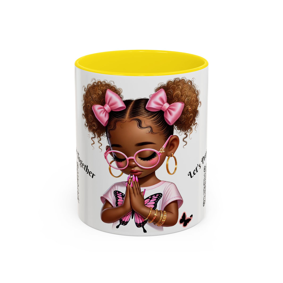 Empowering Accent Coffee Mug, Black Handle Mug, Inspirational Gift for Moms, Motivational Mug for Her, Birthday & Friendship Gift