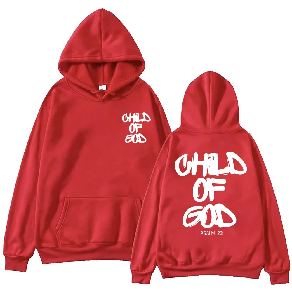 I Am The child of God Printed Hoodie Christian God Sweatshirt Pullover Men Women  Sweatshirt