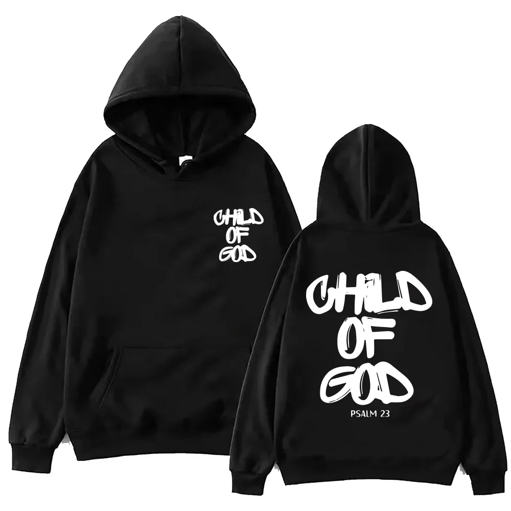 I Am The child of God Printed Hoodie Christian God Sweatshirt Pullover Men Women  Sweatshirt