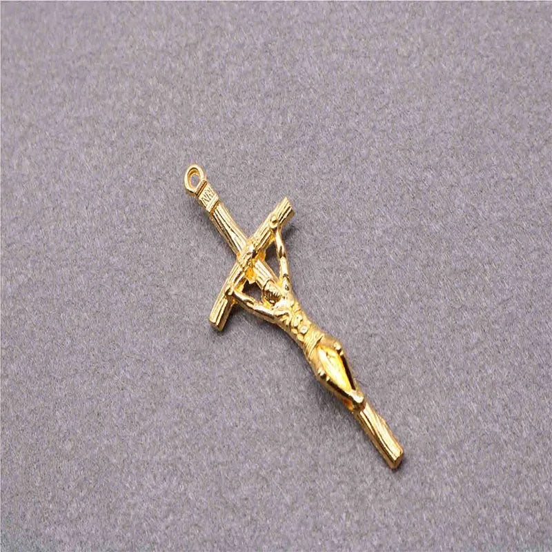 Catholic universal Jesus cross rosary beaded cross. Christian Jesus Classic Cross Universal Pendant 10 Pieces