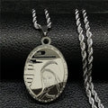 The Virgin Mary Stainless Steel Necklace Jewerly Our Lady of Guadalupe Virgin Girls Necklace Icon Medal Jewelry collares hombre