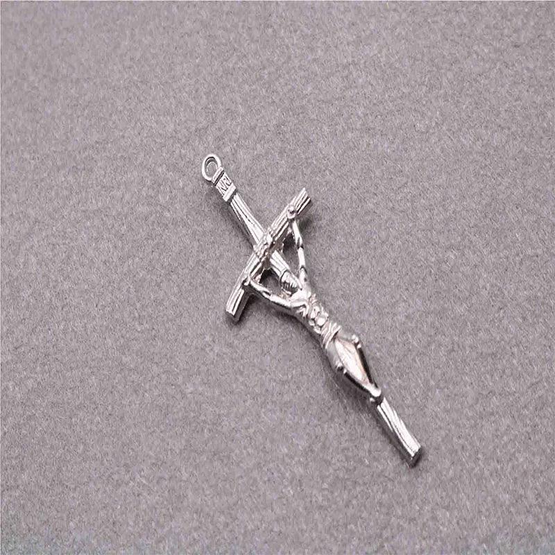 Catholic universal Jesus cross rosary beaded cross. Christian Jesus Classic Cross Universal Pendant 10 Pieces