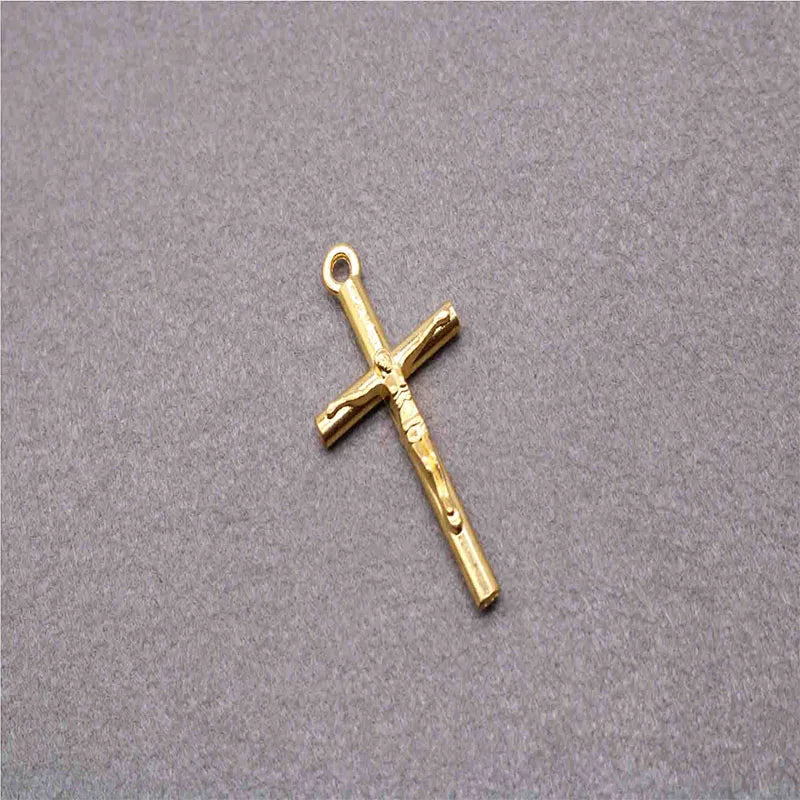Catholic universal Jesus cross rosary beaded cross. Christian Jesus Classic Cross Universal Pendant 10 Pieces