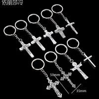 Fashion Golden Jesus Christian Catholic Cross Holy Cross Decoration Jesus Statue of Cross with Base Figurine Image.22x5.5CM