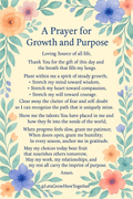 Printable: A Prayer for Growth and Purpose.