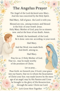 Printable: The Angelus Prayer