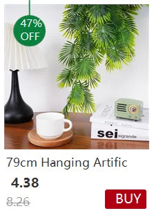 1Pc 200Cm Green Vine Silk Artificial Ivy Hanging Leaf Garland Plant Creeper Leaf Home  Wedding Garden Bathroom Decoration