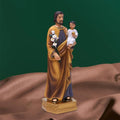 Saint Joseph Carrying Child Jesus Statues Religious Figurines Resin Model Sculpture St. Joseph God Christ Church Desk Décor