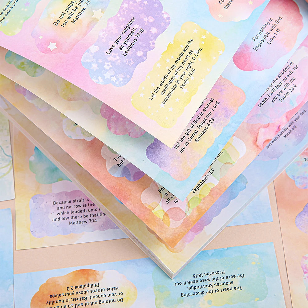 360Pcs Bible Stickers Book Christian Scripture Quotes Planner Accessories For Journaling Bible Study Inspiring Religious Decals 