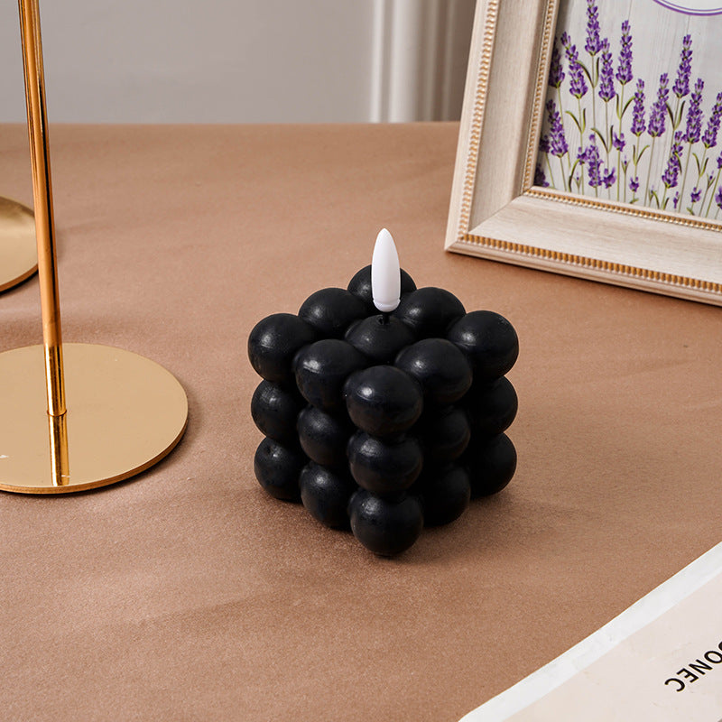 safe flameless Electronic candle Christmas wedding party luxury Led candles with batteries home decoration fake cube candles