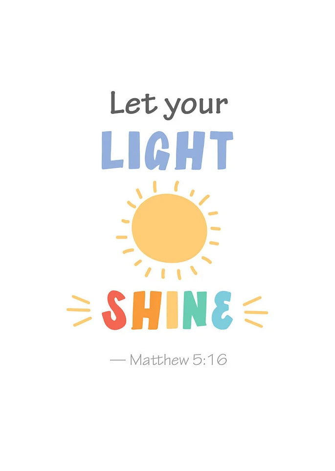 Kids Bible Verse Scripture Posters Prints Canvas Painting Christian Education Wall Art Picture Church Sunday School Home Decor