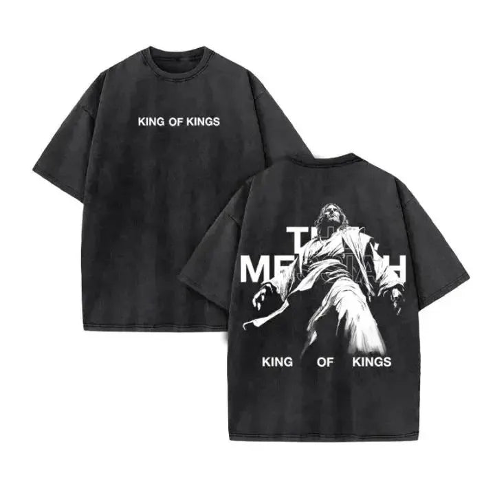 2025 Christian Men Women Washed Graphic Print T Shirt Version Casual T Shirt Cotton Christian Vintage T Shirt Harajuku Style