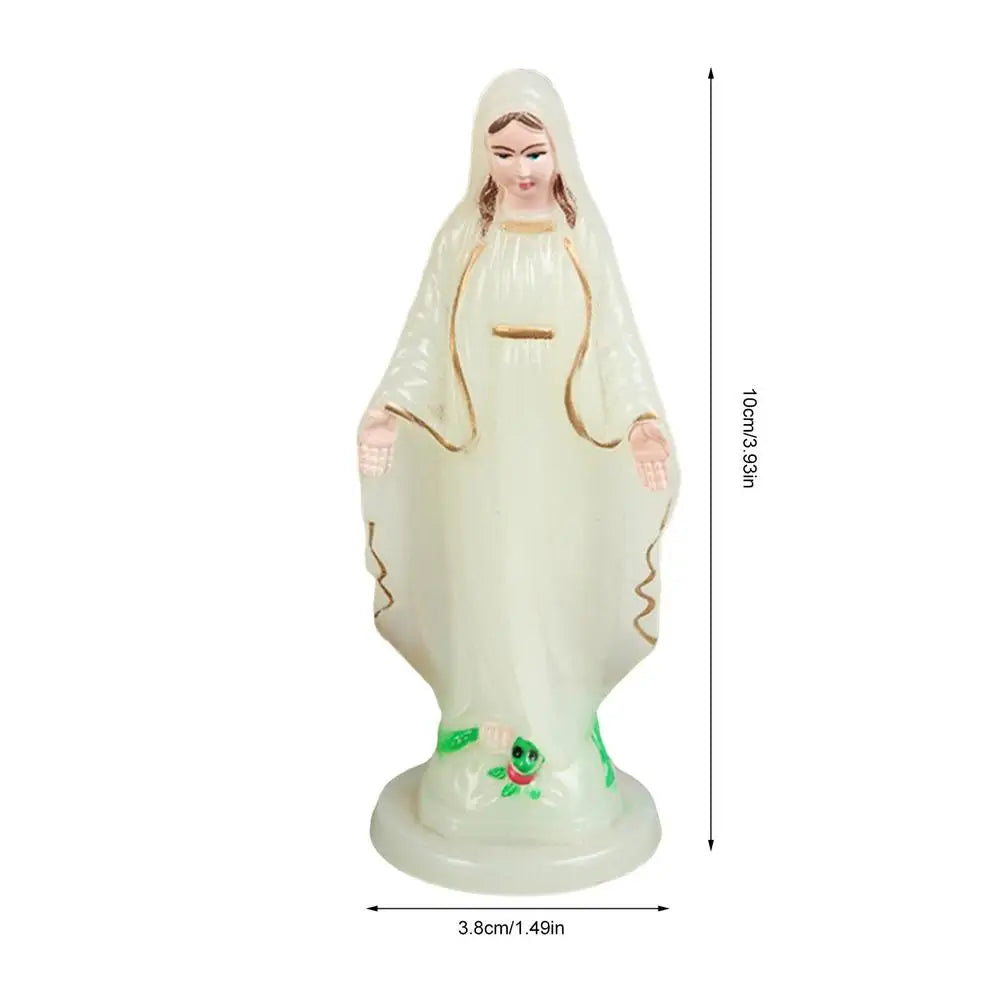 Virgin Mary Plastic Statue Handmade Catholic Virgin Mary Statue Christmas Home Decoration Christmas Gifts